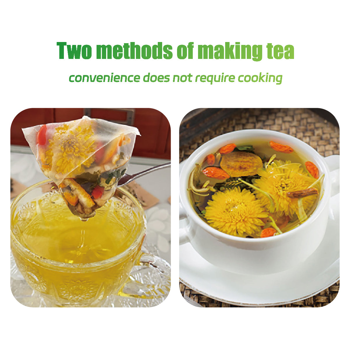 Goji Berry Chrysanthemum Tea , Dandelion Wolfberry Tea Bags, Chinese Tea