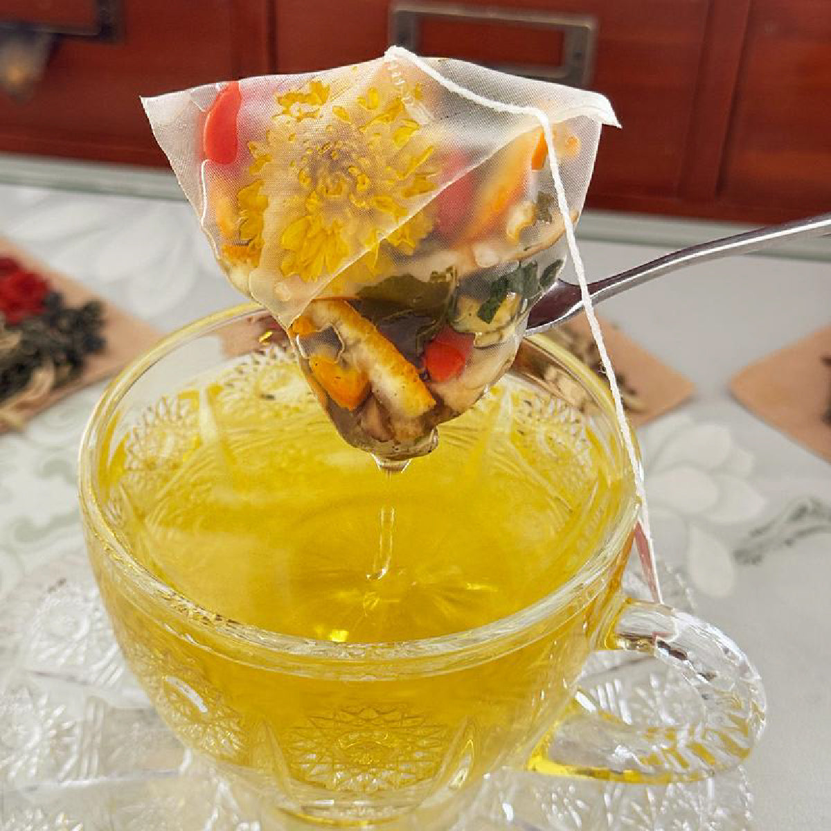 Goji Berry Chrysanthemum Tea , Dandelion Wolfberry Tea Bags, Chinese Tea